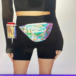 COPY - Iridescent Fanny pack with drink holder